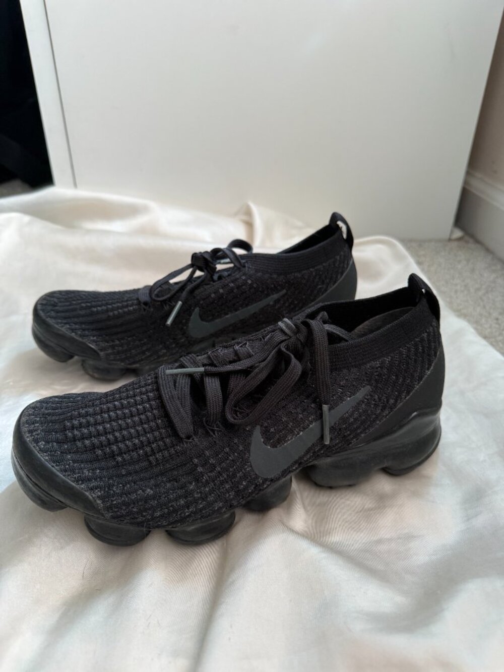 Nike Air VaporMax Flyknit 3 Triple Black Womens 7.5 (AJ6910-002)